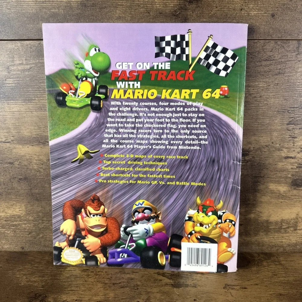 Mario Kart 64 Nintendo Power Official Strategy Players Guide - Nintendo 64 Clean